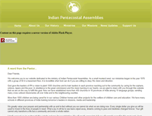 Tablet Screenshot of indianpentecostalassemblies.com